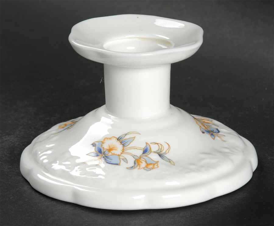 Just Orchids Single Light Candlestick by John  Aynsley & Sons-1
