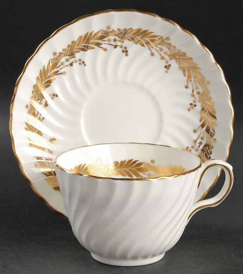 Kent Flat Cup & Saucer Set by John  Aynsley & Sons-1