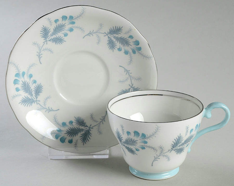Las Palmas Footed Cup & Saucer Set by John  Aynsley & Sons-1