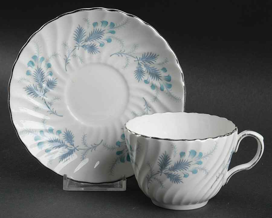 Las Palmas Flat Cup & Saucer Set by John  Aynsley & Sons-1