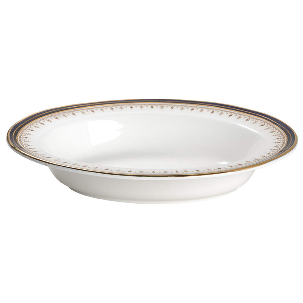 Leighton Cobalt (Smooth) 10" Oval Vegetable Bowl by John  Aynsley & Sons-1