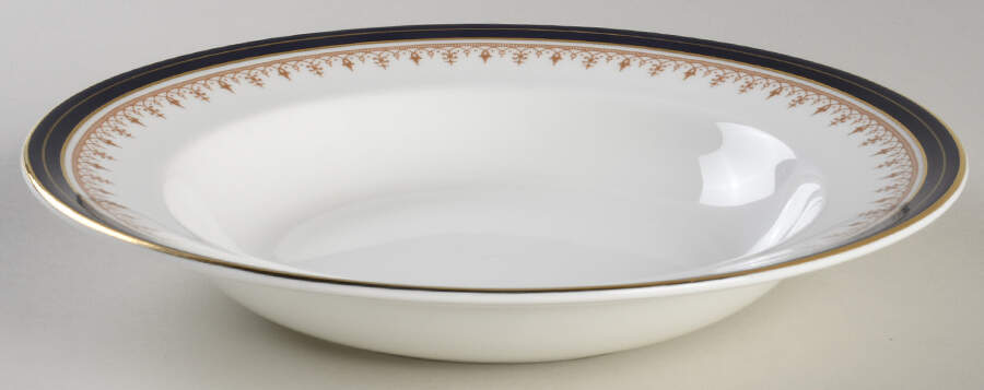 Leighton Cobalt (Smooth) Rim Soup Bowl by John  Aynsley & Sons-1