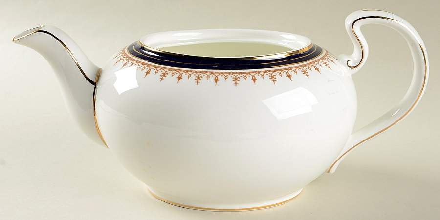 Leighton Cobalt (Smooth) Teapot No Lid by John  Aynsley & Sons-1