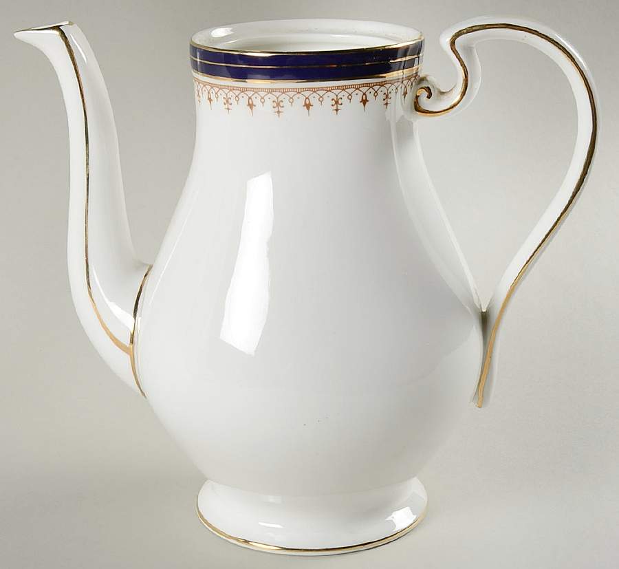 Leighton Cobalt (Smooth) Coffee Pot No Lid by John  Aynsley & Sons-1