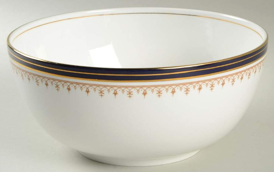 Leighton Cobalt (Smooth) 8" Salad Serving Bowl by John  Aynsley & Sons-1
