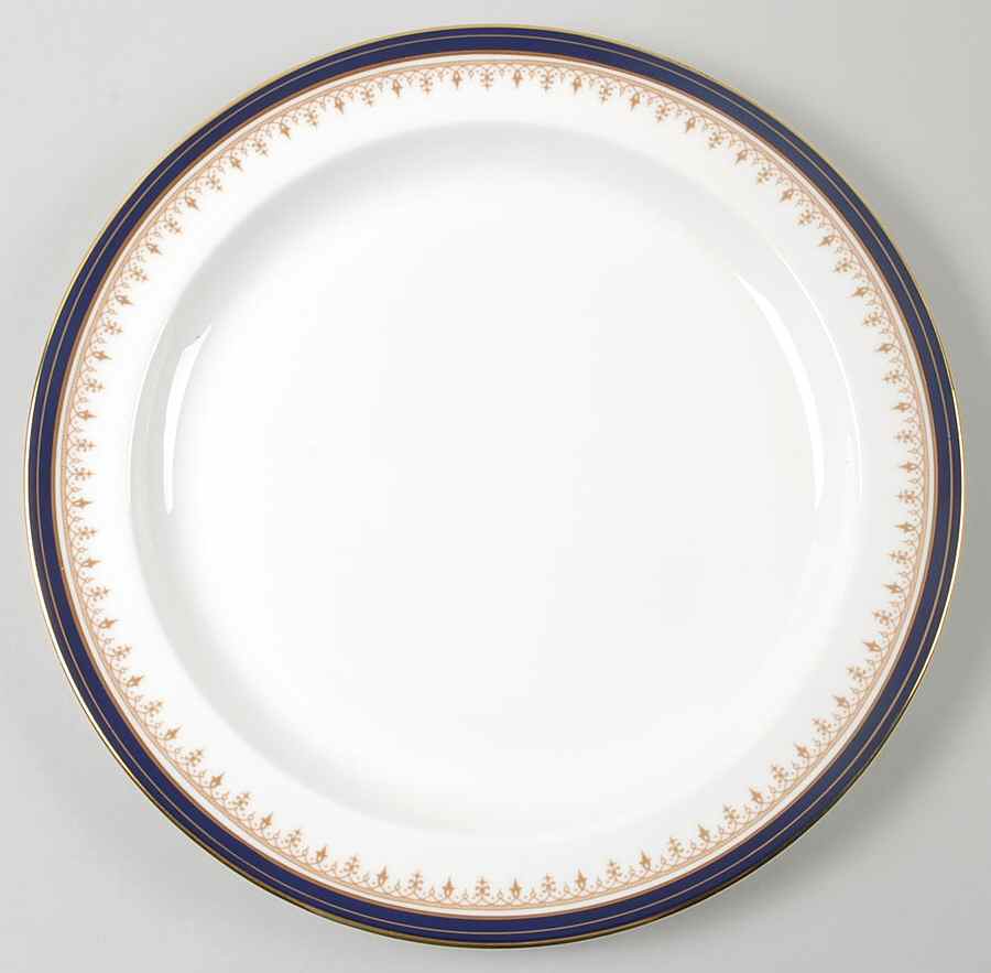 Leighton Cobalt (Smooth) 12" Chop Plate (Round Platter) by John  Aynsley & Sons-1