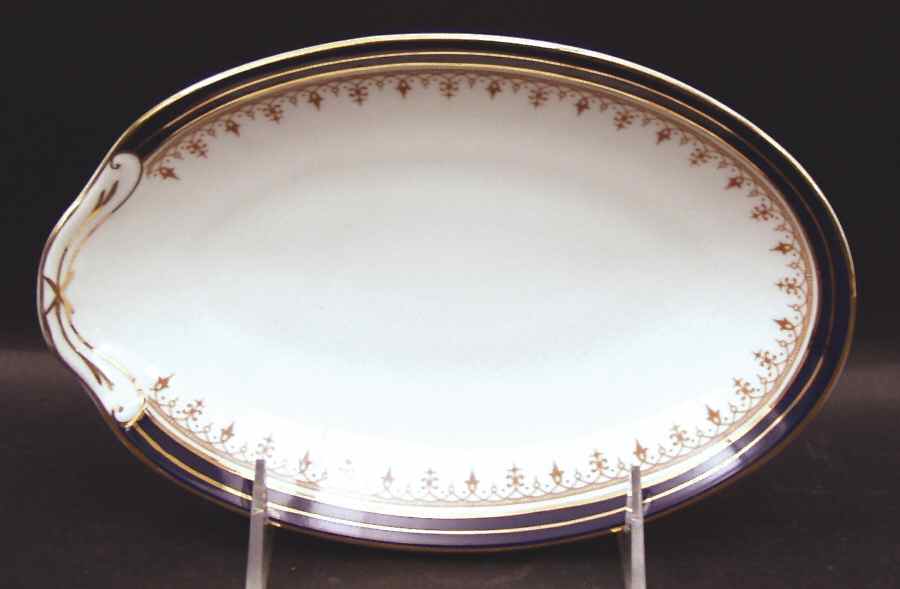Leighton Cobalt (Smooth) Pickle Dish by John  Aynsley & Sons-1