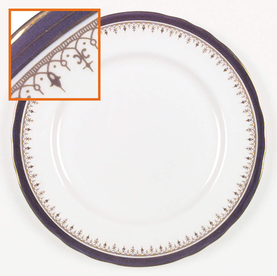 Leighton Cobalt (Scalloped) Dinner Plate by John  Aynsley & Sons-1