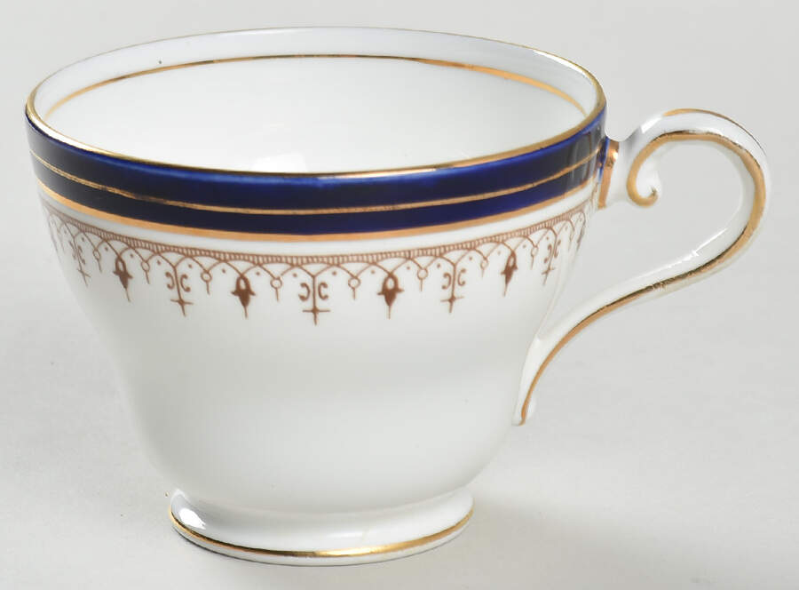 Leighton Cobalt (Scalloped) Footed Cup by John  Aynsley & Sons-1
