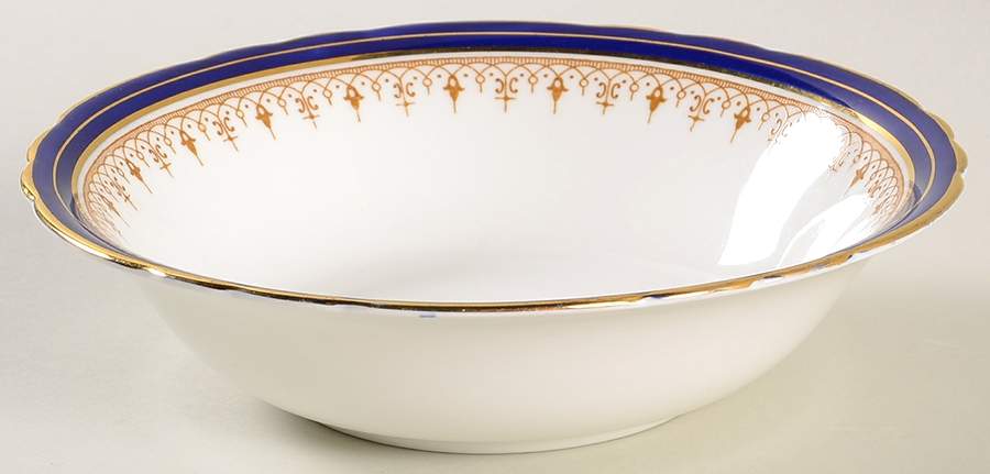Leighton Cobalt (Scalloped) Coupe Cereal Bowl by John  Aynsley & Sons-1