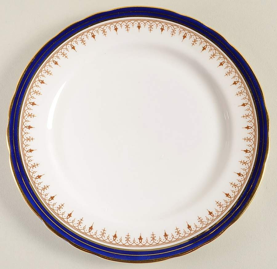Leighton Cobalt (Scalloped) Salad Plate by John  Aynsley & Sons-1