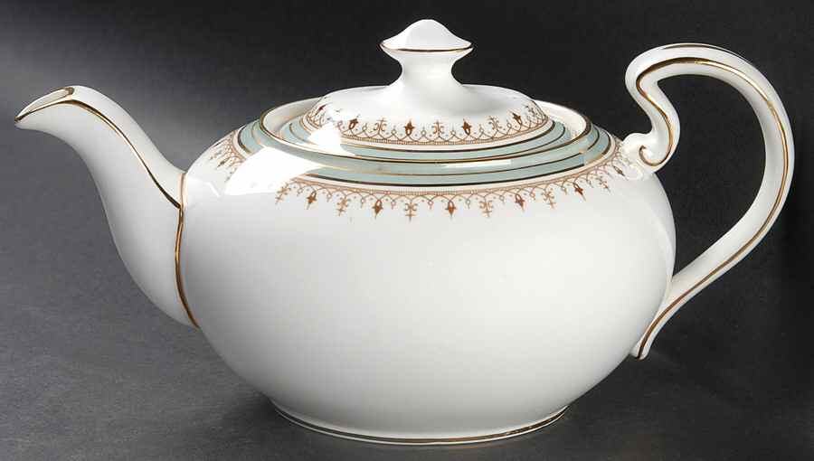 Lincoln Green Teapot & Lid by John  Aynsley & Sons-1