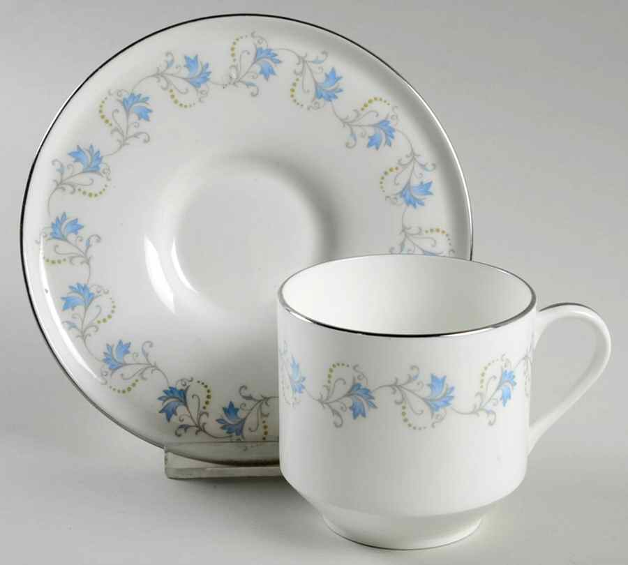 Lingate Flat Cup & Saucer Set by John  Aynsley & Sons-1