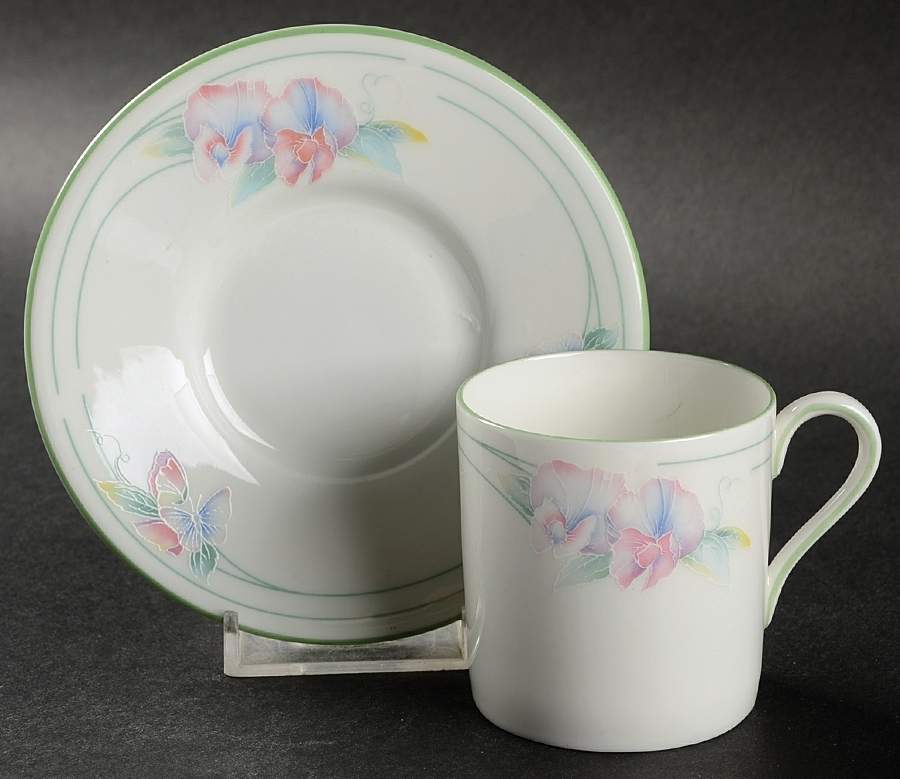 Little Sweetheart Flat Demitasse Cup & Saucer Set by John  Aynsley & Sons-1