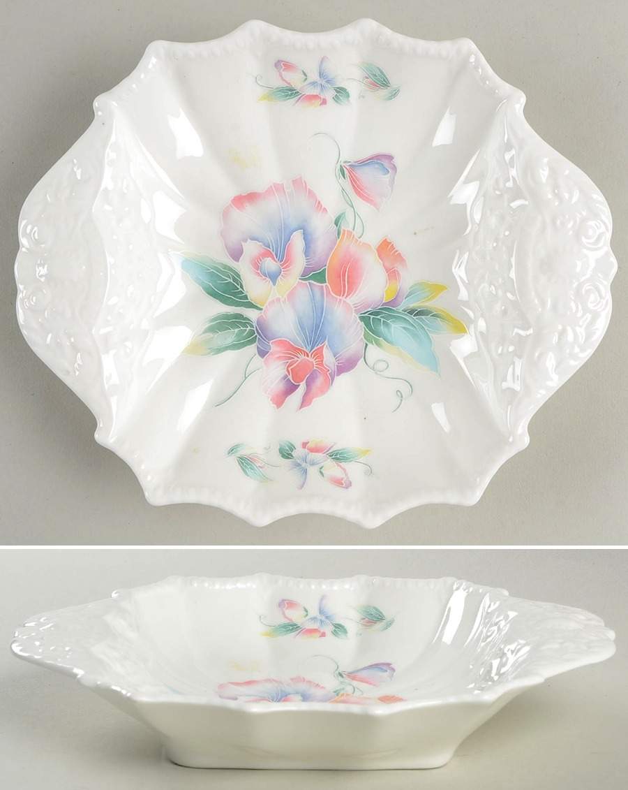 Little Sweetheart 8" Handled Square Bon Bon by John  Aynsley & Sons-1