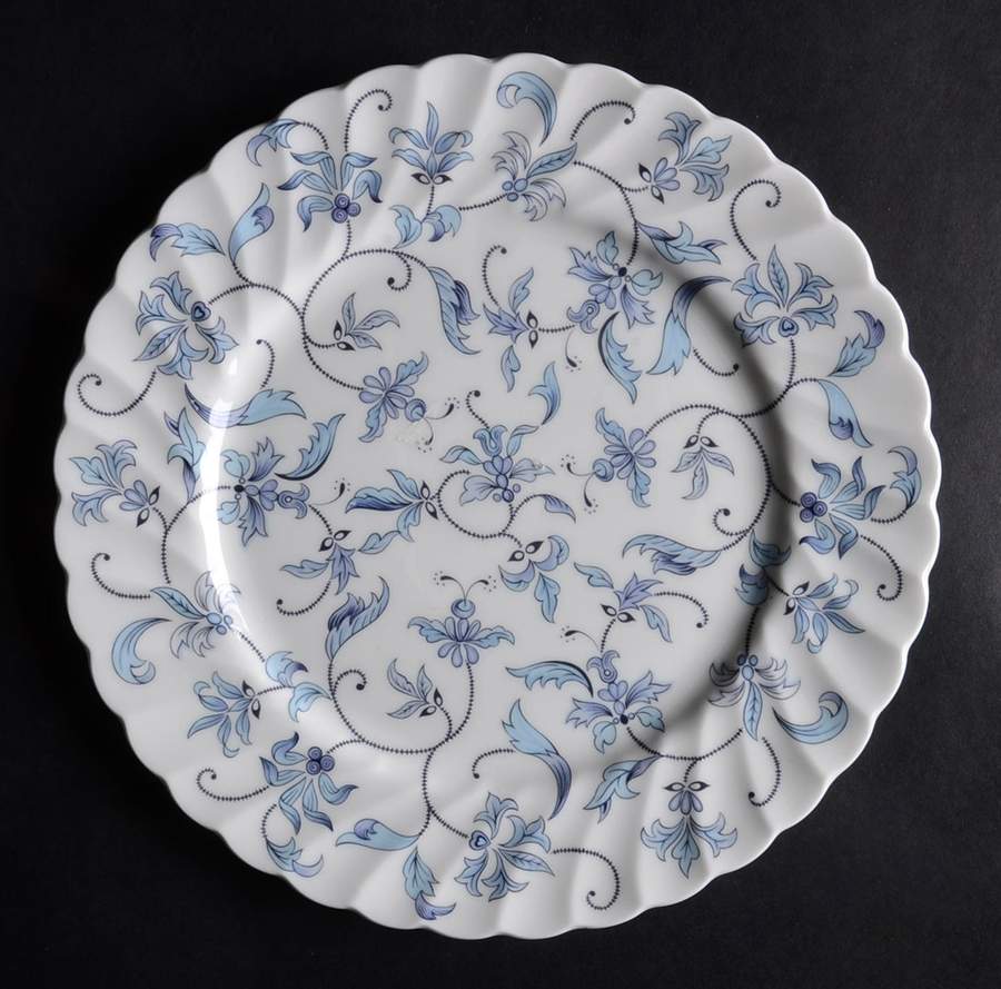 Madrigal Blue Salad Plate by John  Aynsley & Sons-1