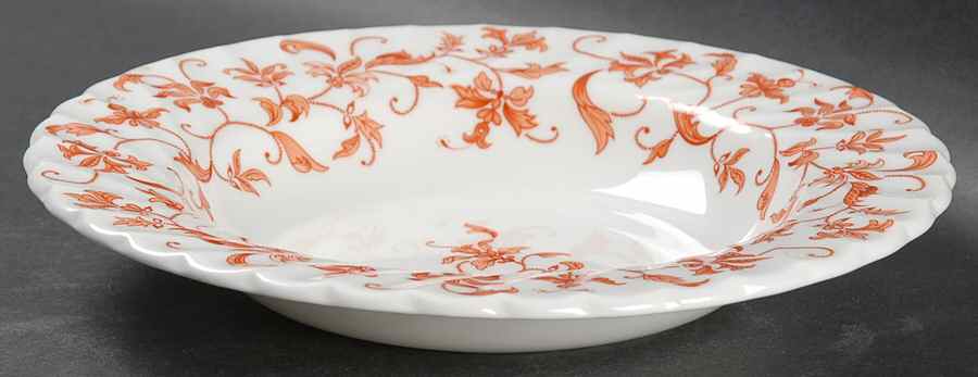 Madrigal Terra Cotta Rim Soup Bowl by John  Aynsley & Sons-1
