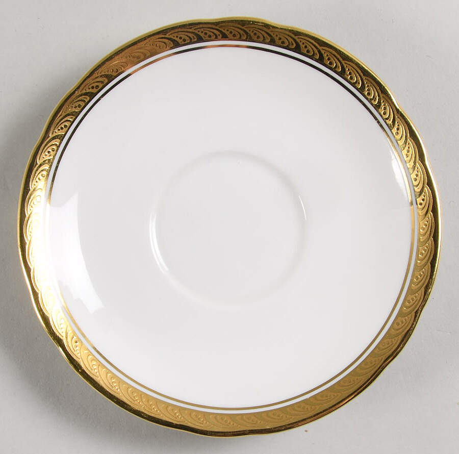 Majestic (Scalloped) Saucer by John  Aynsley & Sons-1