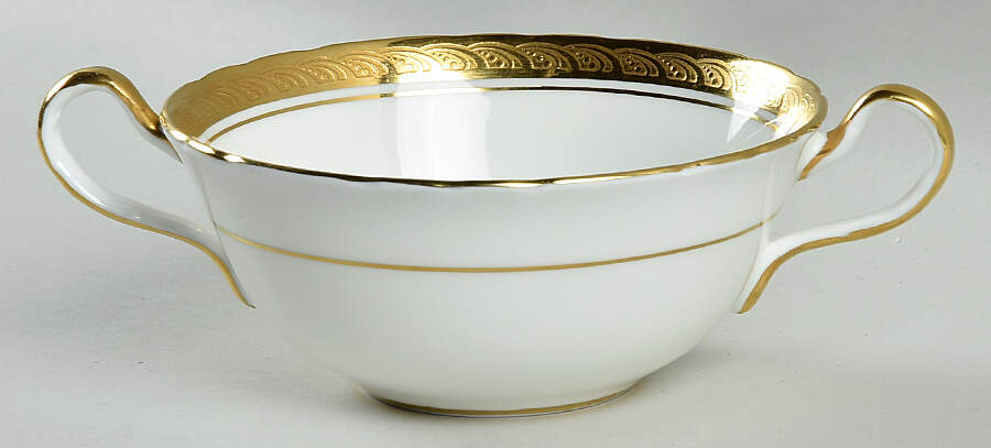 Majestic (Scalloped) Flat Cream Soup Bowl by John  Aynsley & Sons-1