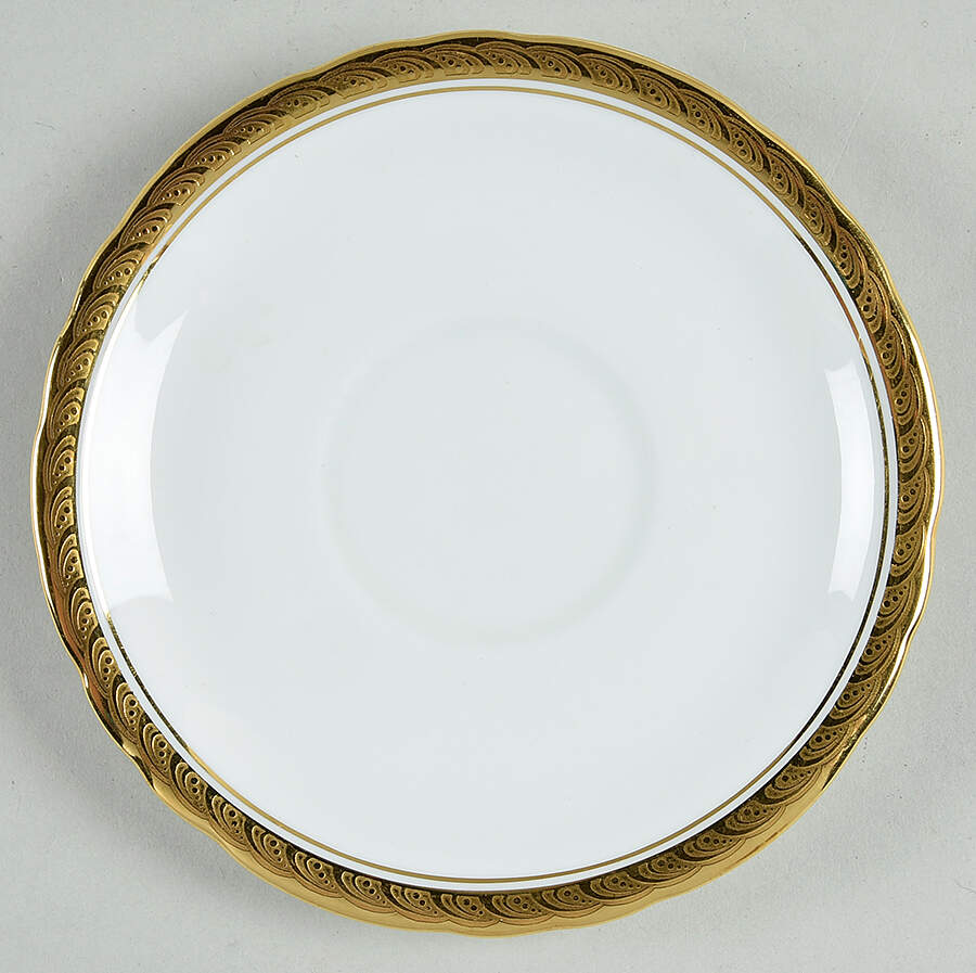 Majestic (Scalloped) Saucer for Cream Soup Bowl by John  Aynsley & Sons-1