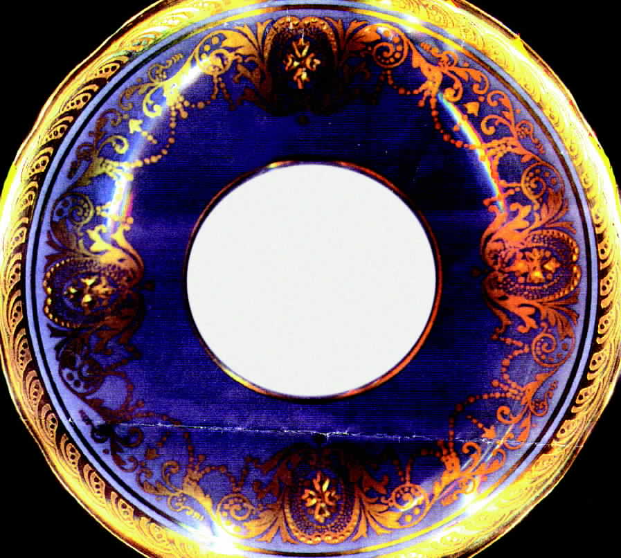 Marlborough Light Blue Saucer by John  Aynsley & Sons-1