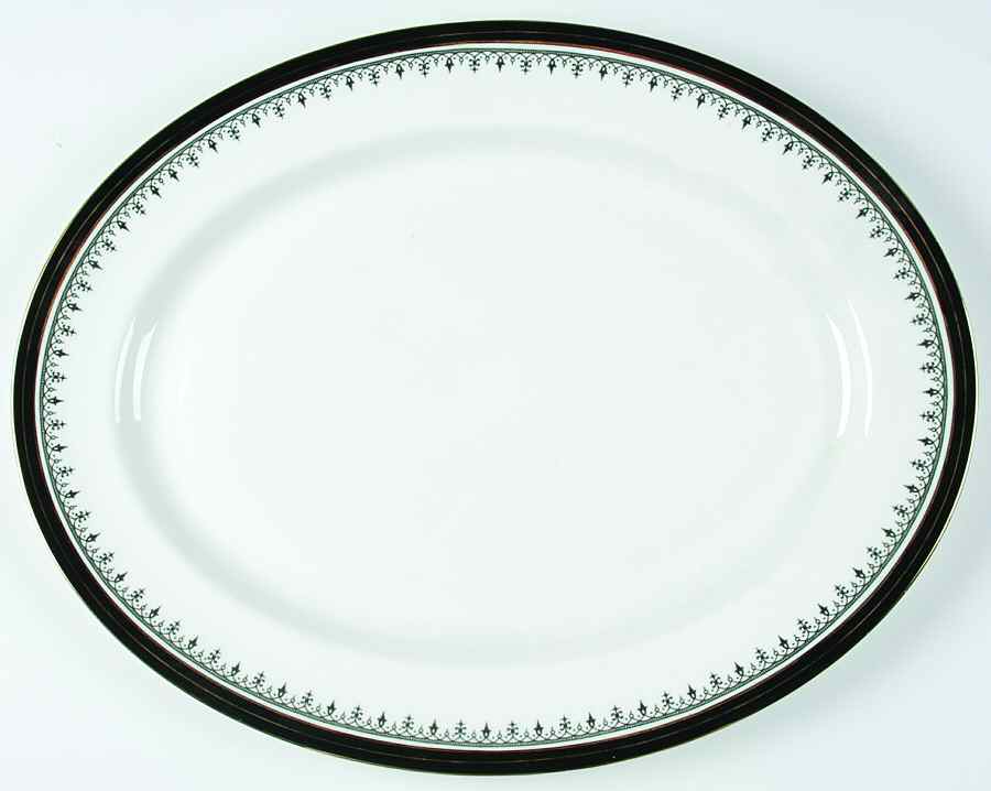 Midnight 16" Oval Serving Platter by John  Aynsley & Sons-1