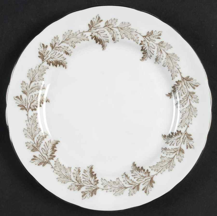 Oak Leaf Brown Bread & Butter Plate by John  Aynsley & Sons-1