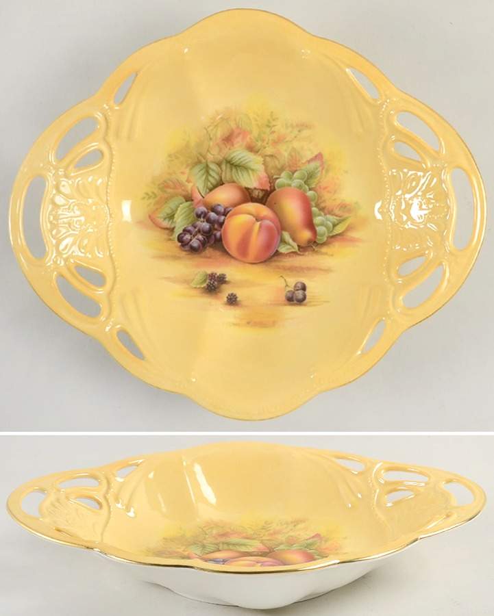 Orchard Gold Pierced Bon Bon by John  Aynsley & Sons-1