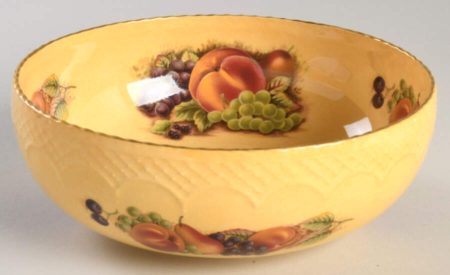 Orchard Gold 7" Round Sovereign Bowl by John  Aynsley & Sons-1
