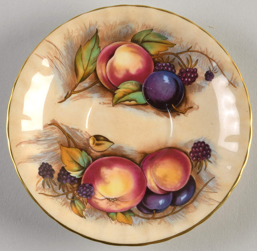 Orchard Gold Saucer for Footed Cup by John  Aynsley & Sons-1