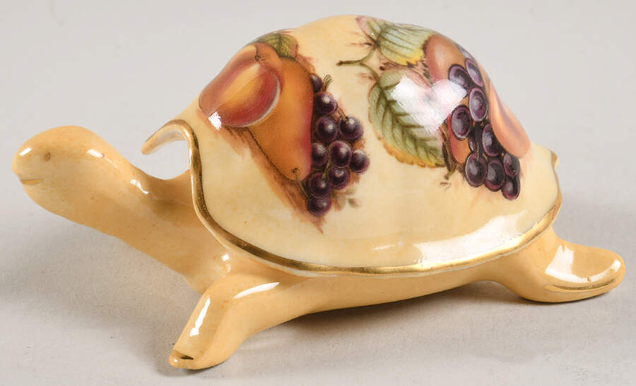 Orchard Gold Turtle Box W/Lid by John  Aynsley & Sons-1