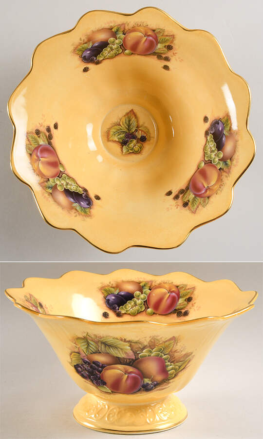 Orchard Gold Large Fruit Bowl by John  Aynsley & Sons-1