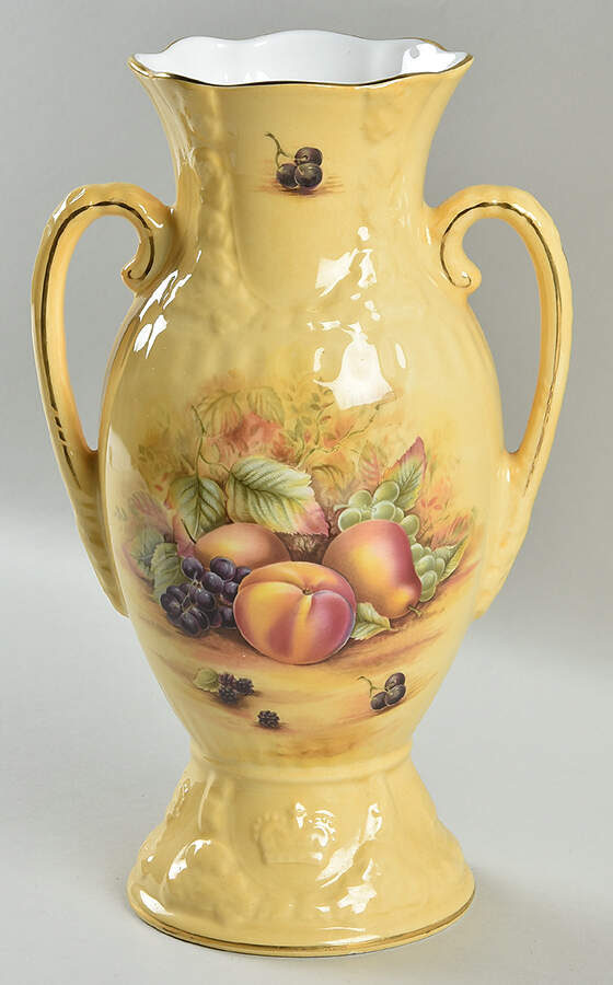 Orchard Gold 10" Handled Vase by John  Aynsley & Sons-1