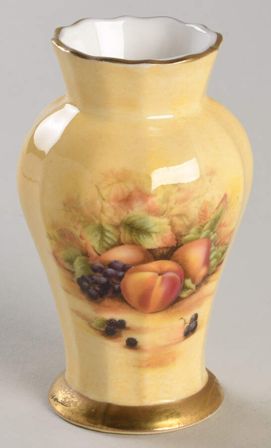 Orchard Gold 3" Edwardian Vase by John  Aynsley & Sons-1