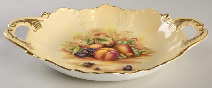 Orchard Gold Victorian Tray by John  Aynsley & Sons-1