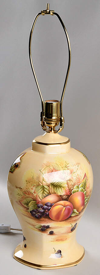 Orchard Gold 20" Electric Lamp No Shade by John  Aynsley & Sons-1