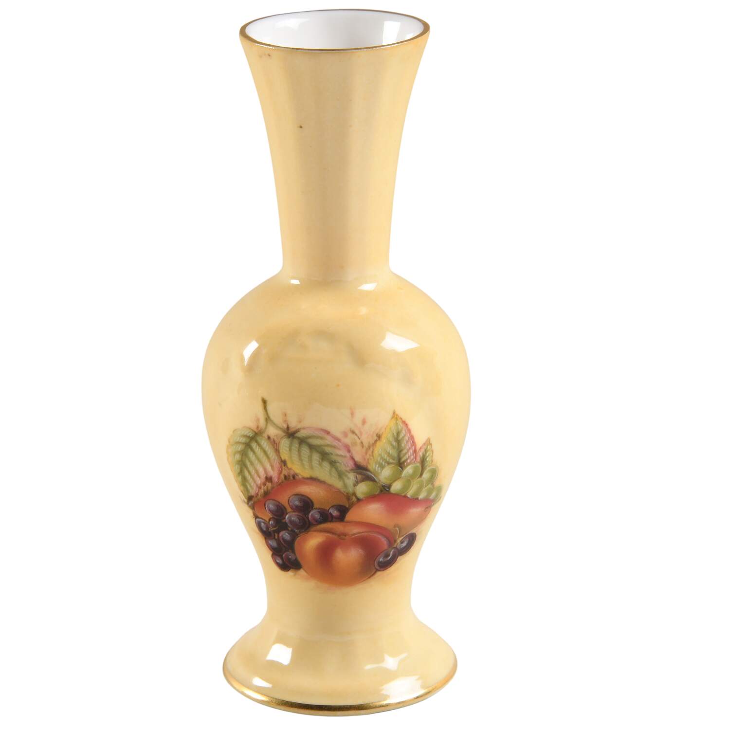 Orchard Gold 5" Vase Sovereign Shape by John  Aynsley & Sons-1