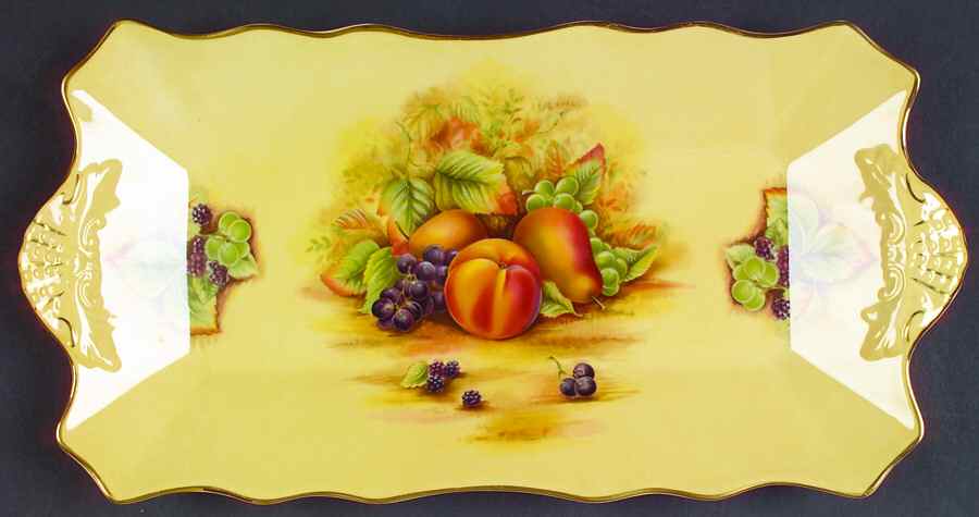 Orchard Gold Large Sandwich Tray by John  Aynsley & Sons-1