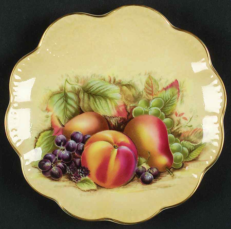 Orchard Gold Fan Tray by John  Aynsley & Sons-1