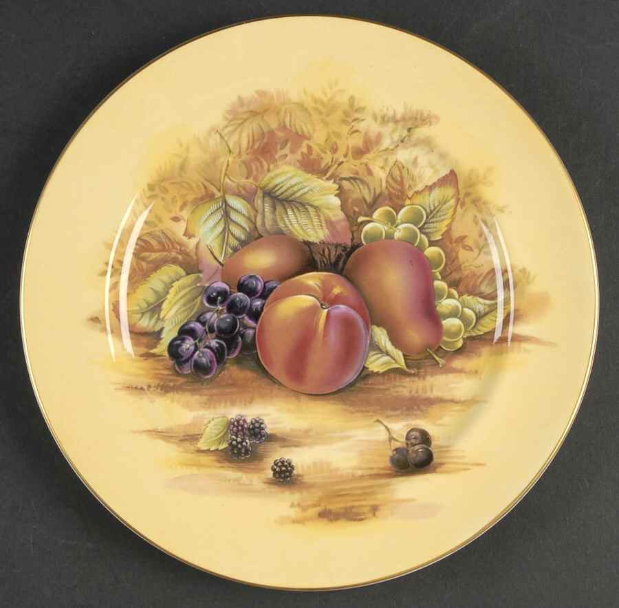 Orchard Gold Luncheon Plate by John  Aynsley & Sons-1