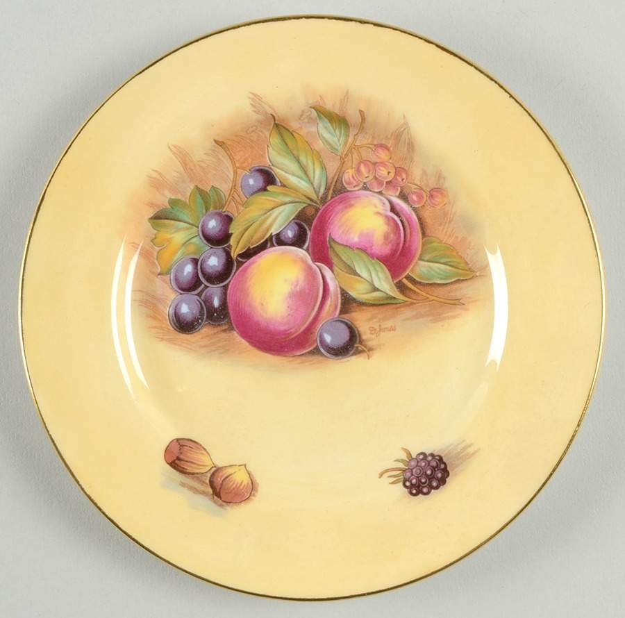 Orchard Gold Bread & Butter Plate by John  Aynsley & Sons-1