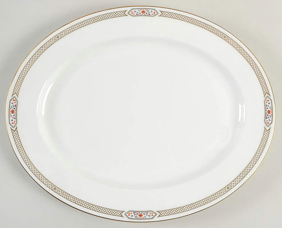 Orient 13" Oval Serving Platter by John  Aynsley & Sons-1