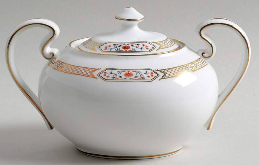 Orient Sugar Bowl & Lid by John  Aynsley & Sons-1