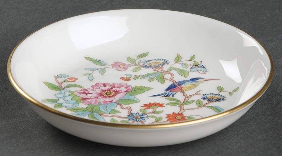 Pembroke (Gold Trim) Round Sweet Meat Dish by John  Aynsley & Sons-1