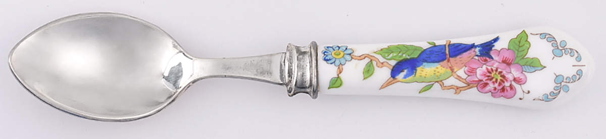 Pembroke (Gold Trim) Five O'Clock Teaspoon by John  Aynsley & Sons-1