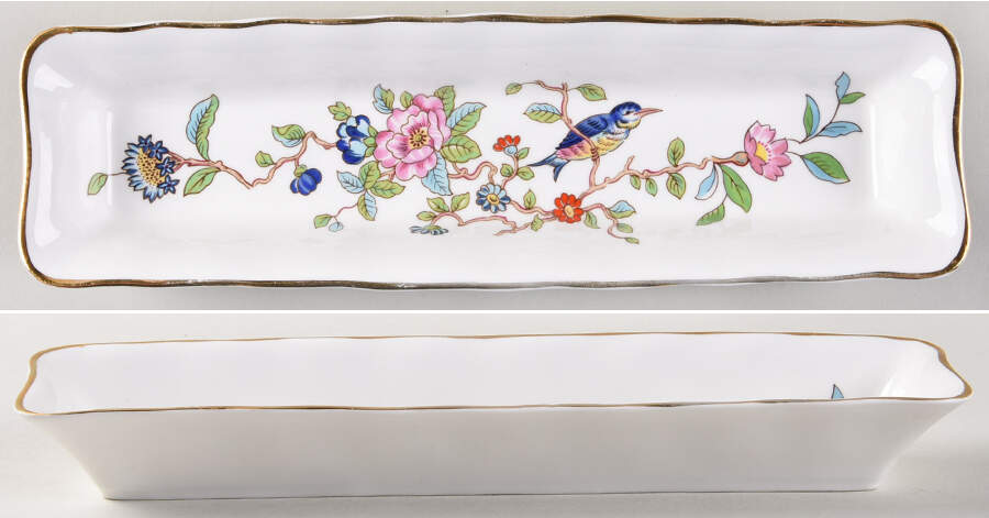 Pembroke (Gold Trim) Mint Tray by John  Aynsley & Sons-1
