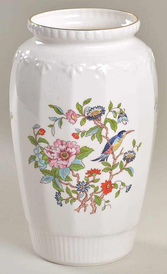 Pembroke (Gold Trim) 8" Georgian Vase by John  Aynsley & Sons-1