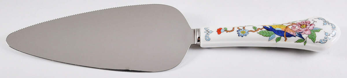 Pembroke (Gold Trim) Pie & Cake Server with Stainless Blade by John  Aynsley & Sons-1
