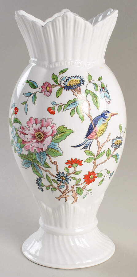 Pembroke (Gold Trim) 10" Windsor Vase by John  Aynsley & Sons-1