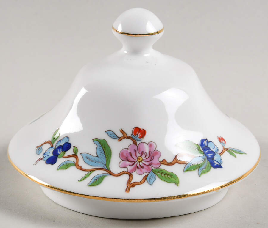 Pembroke (Gold Trim) Lid for Candy Jar by John  Aynsley & Sons-1